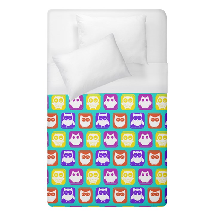 Colorful Whimsical Owl Pattern Duvet Cover Single Side (Single Size)