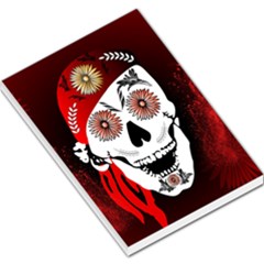 Funny Happy Skull Large Memo Pads by FantasyWorld7