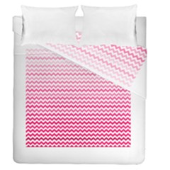 Pink Gradient Chevron Duvet Cover (full/queen Size) by CraftyLittleNodes