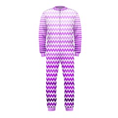 Purple Gradient Chevron Onepiece Jumpsuit (kids) by CraftyLittleNodes