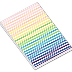 Pastel Gradient Rainbow Chevron Large Memo Pads by CraftyLittleNodes