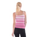 Pink Gradient Chevron Large Spaghetti Strap Tops View2