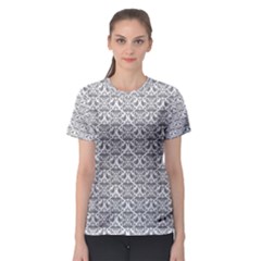 Gray Damask Women s Sport Mesh Tees