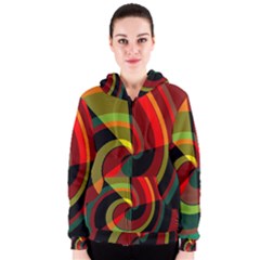 Spiral Women s Zipper Hoodie by LalyLauraFLM