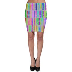 Colorful Vintage Stripes Bodycon Skirt