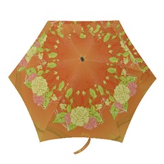 Beautiful Flowers In Soft Colors Mini Folding Umbrellas