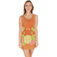 Beautiful Flowers In Soft Colors Bodycon Dresses