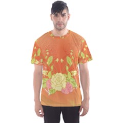 Beautiful Flowers In Soft Colors Men s Sport Mesh Tees