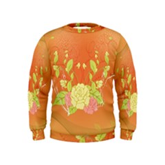 Beautiful Flowers In Soft Colors Boys  Sweatshirts by FantasyWorld7