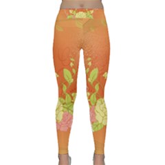 Beautiful Flowers In Soft Colors Yoga Leggings