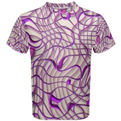 Ribbon Chaos 2 Lilac Men s Cotton Tees