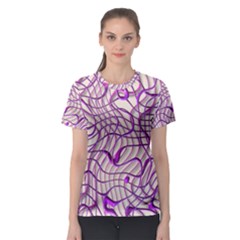 Ribbon Chaos 2 Lilac Women s Sport Mesh Tees