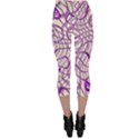 Ribbon Chaos 2 Lilac Capri Leggings View2