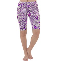 Ribbon Chaos 2 Lilac Cropped Leggings