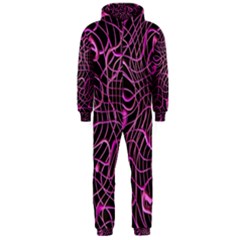 Ribbon Chaos 2 Pink Hooded Jumpsuit (men) 