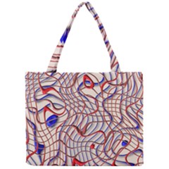 Ribbon Chaos 2 Red Blue Tiny Tote Bags