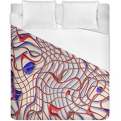 Ribbon Chaos 2 Red Blue Duvet Cover Single Side (double Size)