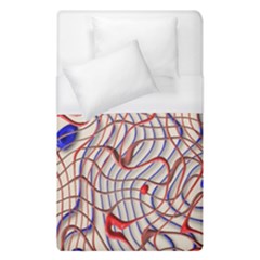 Ribbon Chaos 2 Red Blue Duvet Cover Single Side (single Size)