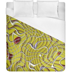 Ribbon Chaos 2 Yellow Duvet Cover Single Side (double Size)