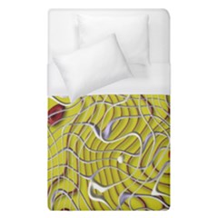 Ribbon Chaos 2 Yellow Duvet Cover Single Side (single Size)