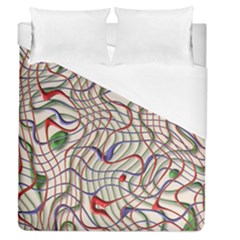 Ribbon Chaos 2 Duvet Cover Single Side (full/queen Size) by ImpressiveMoments