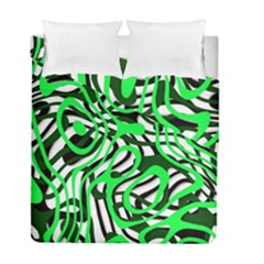 Ribbon Chaos Green Duvet Cover (twin Size)