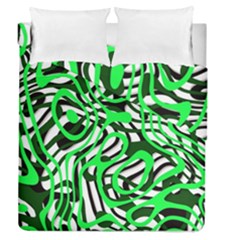 Ribbon Chaos Green Duvet Cover (full/queen Size)