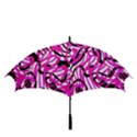 Ribbon Chaos Pink Golf Umbrellas View3