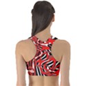 Ribbon Chaos Red Sports Bra View2