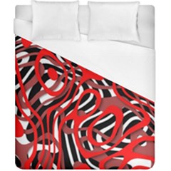 Ribbon Chaos Red Duvet Cover Single Side (double Size)