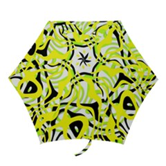 Ribbon Chaos Yellow Mini Folding Umbrellas