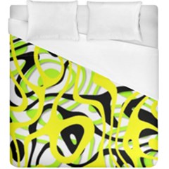 Ribbon Chaos Yellow Duvet Cover Single Side (kingsize)