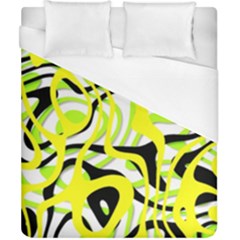 Ribbon Chaos Yellow Duvet Cover Single Side (double Size)