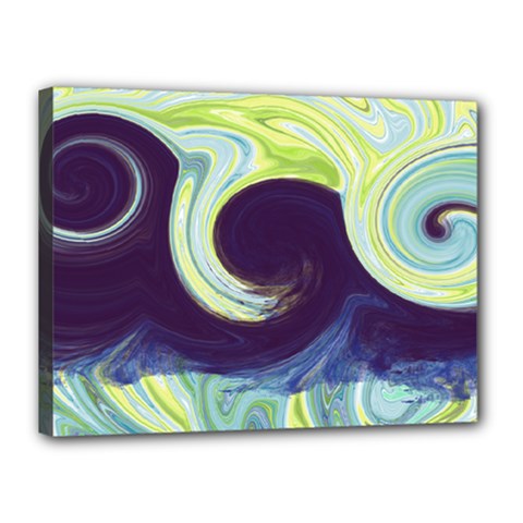 Abstract Ocean Waves Canvas 16  X 12 