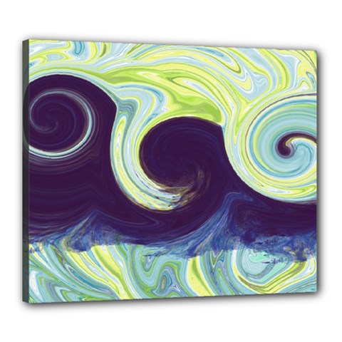 Abstract Ocean Waves Canvas 24  X 20 