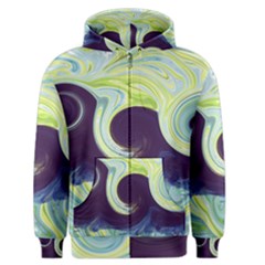 Abstract Ocean Waves Men s Zipper Hoodies by digitaldivadesigns