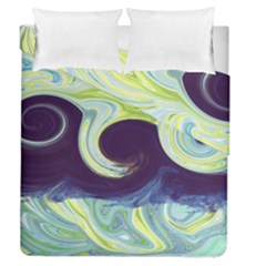 Abstract Ocean Waves Duvet Cover (full/queen Size)