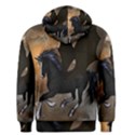 Awesome Dark Unicorn With Clouds Men s Pullover Hoodies View2