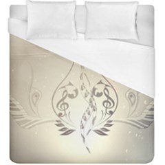 Music, Piano With Clef On Soft Background Duvet Cover Single Side (kingsize)