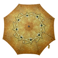 The All Seeing Eye With Eye Made Of Diamond Hook Handle Umbrellas (medium) by FantasyWorld7