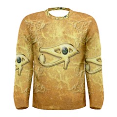 The All Seeing Eye With Eye Made Of Diamond Men s Long Sleeve T-shirts by FantasyWorld7