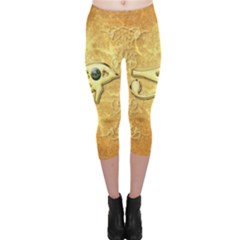 The All Seeing Eye With Eye Made Of Diamond Capri Leggings by FantasyWorld7