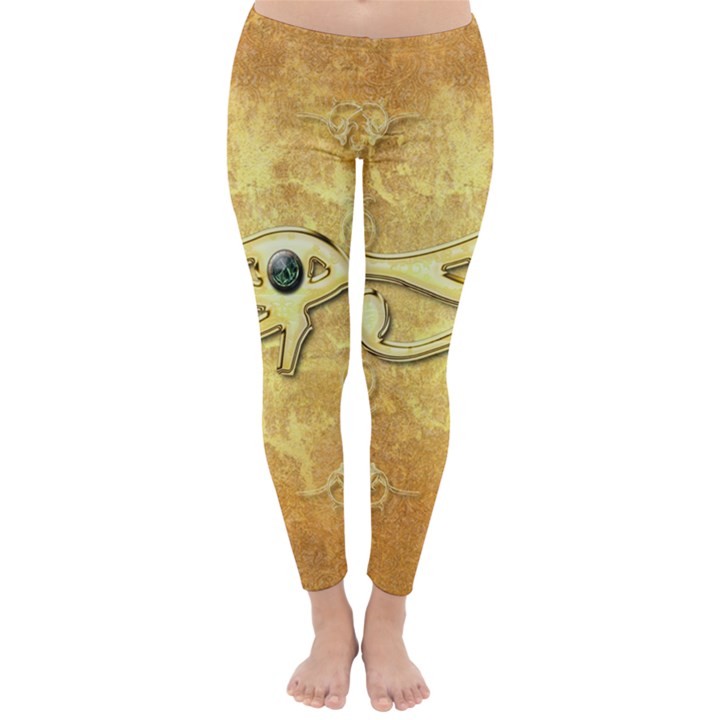 The All Seeing Eye With Eye Made Of Diamond Winter Leggings