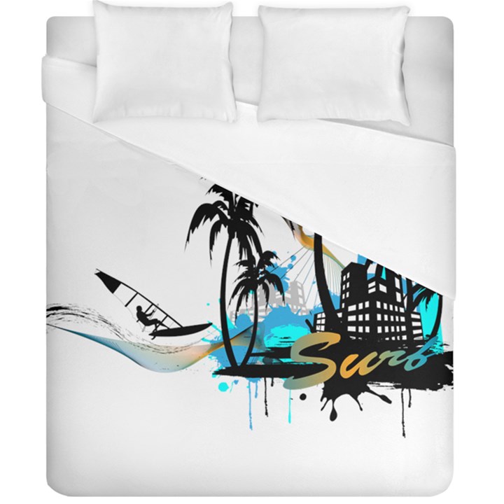 Surfing Duvet Cover Single Side (Double Size)