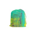 Abstract in Turquoise, Gold, and Copper Drawstring Pouches (Small)  View1