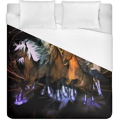 Wonderful Horses In The Universe Duvet Cover Single Side (kingsize)