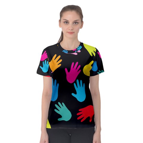 All Over Hands Women s Sport Mesh Tees by ImpressiveMoments