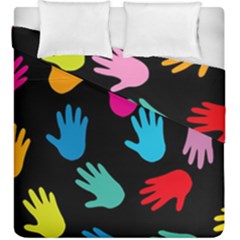 All Over Hands Duvet Cover (king Size)