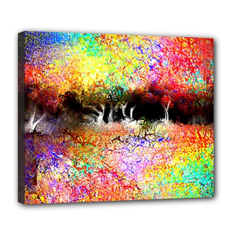 Colorful Tree Landscape Deluxe Canvas 24  X 20  