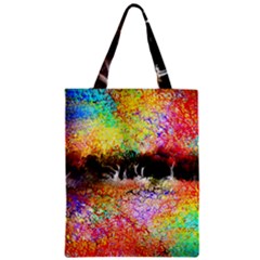 Colorful Tree Landscape Zipper Classic Tote Bags by digitaldivadesigns